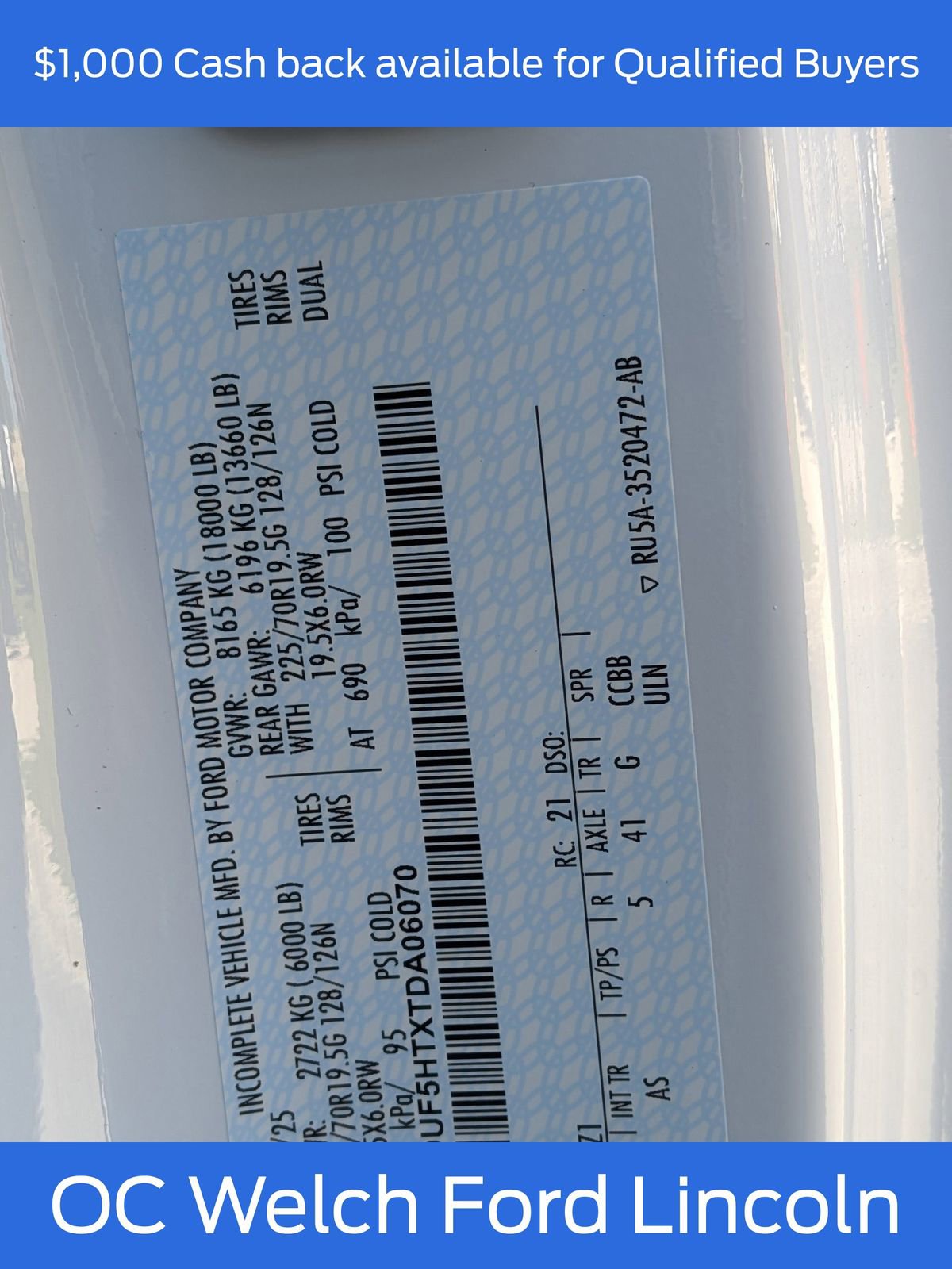 New 2026 Ford F550 4x4 Regular Cab Super Duty w/ XL Chrome Package image 15