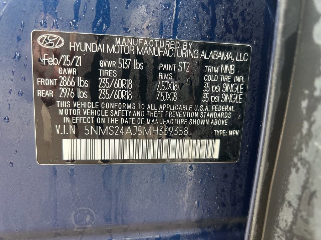 Used 2021 Hyundai Santa Fe SEL w/ Cargo Package image 31