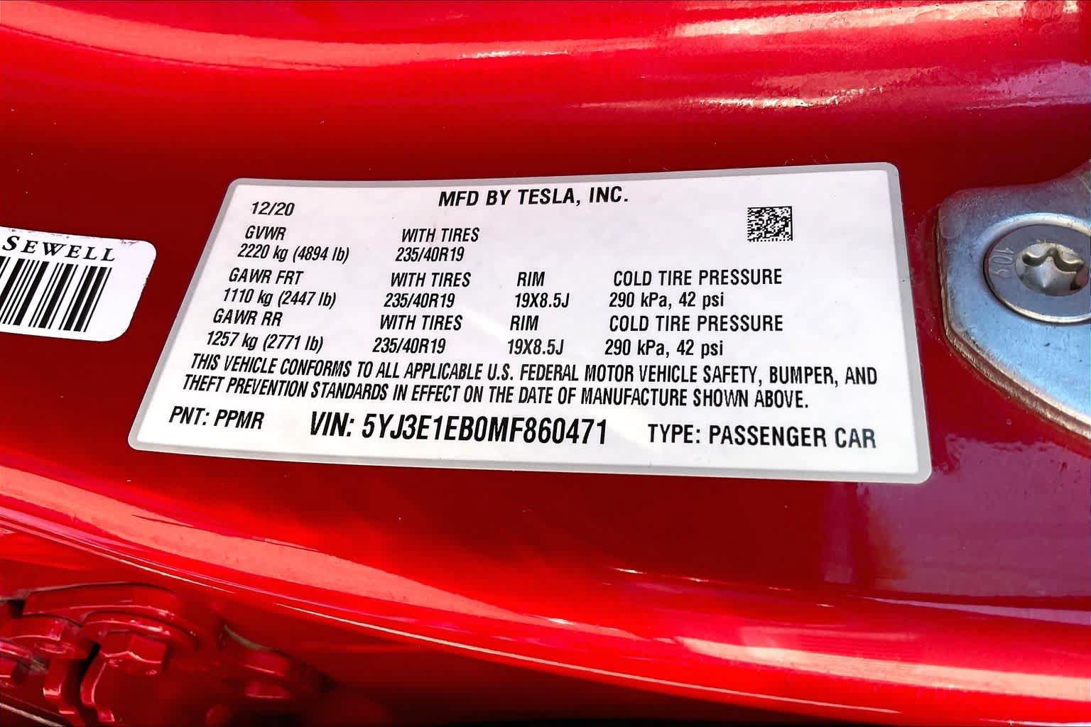 Used 2021 Tesla Model 3 Long Range AWD/4WD image 31