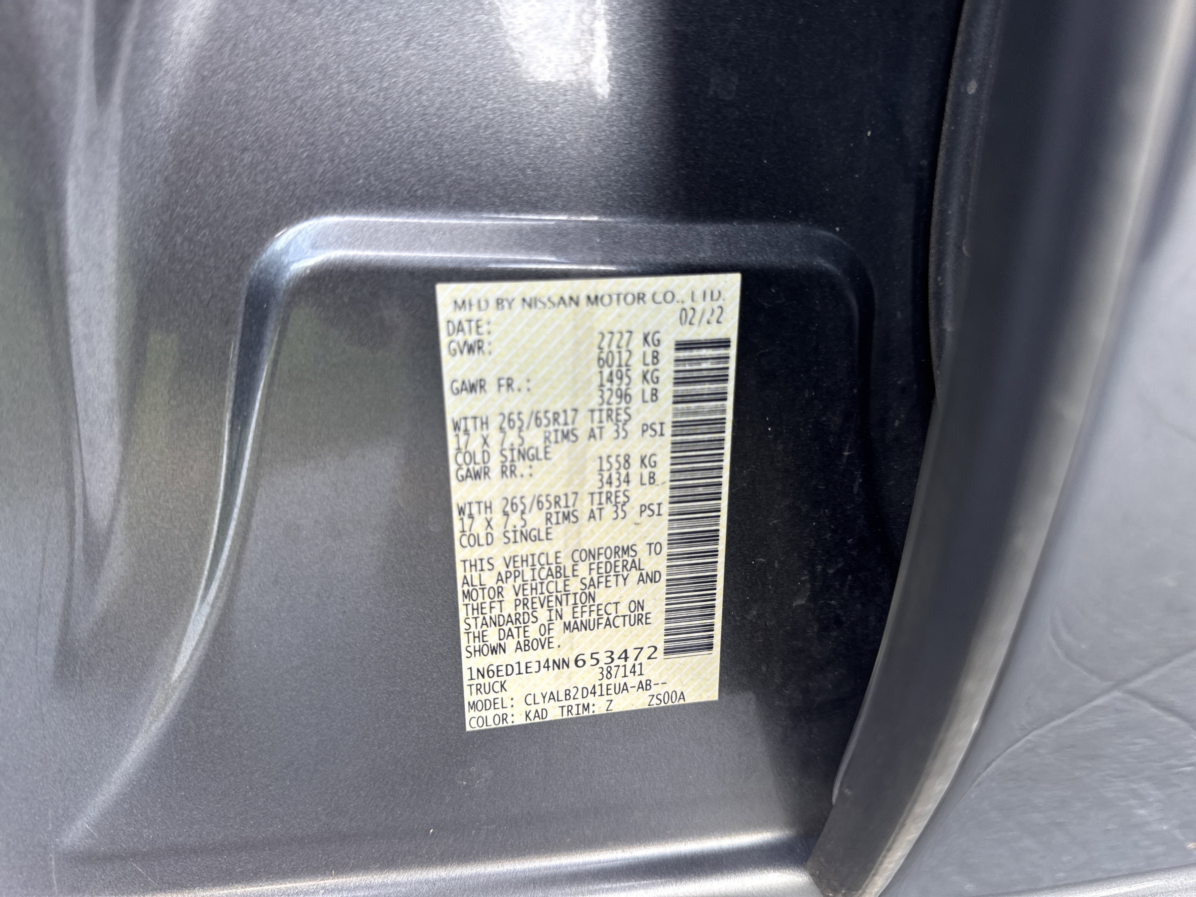 Used 2022 Nissan Frontier SV w/ Technology Package RWD image 32