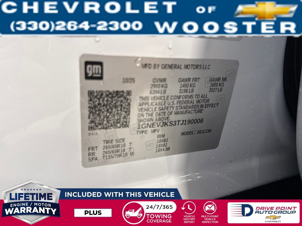 New 2026 Chevrolet Traverse Z71 w/ LPO, Floor Liner Package image 39