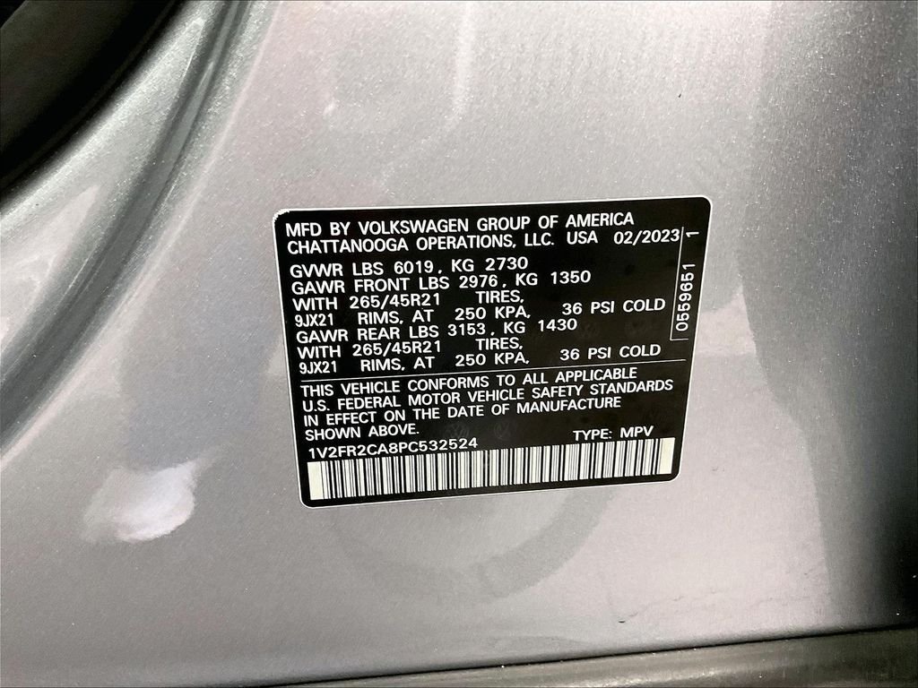 Certified 2023 Volkswagen Atlas SEL Premium AWD/4WD image 34