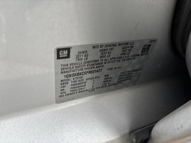 Certified 2015 Chevrolet Tahoe LT w/ Max Trailering Package image 30