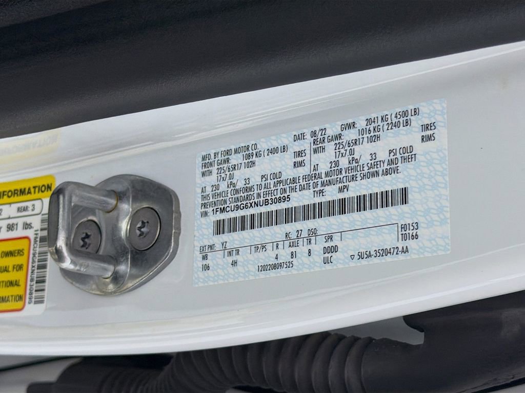 Used 2022 Ford Escape SE AWD/4WD image 28
