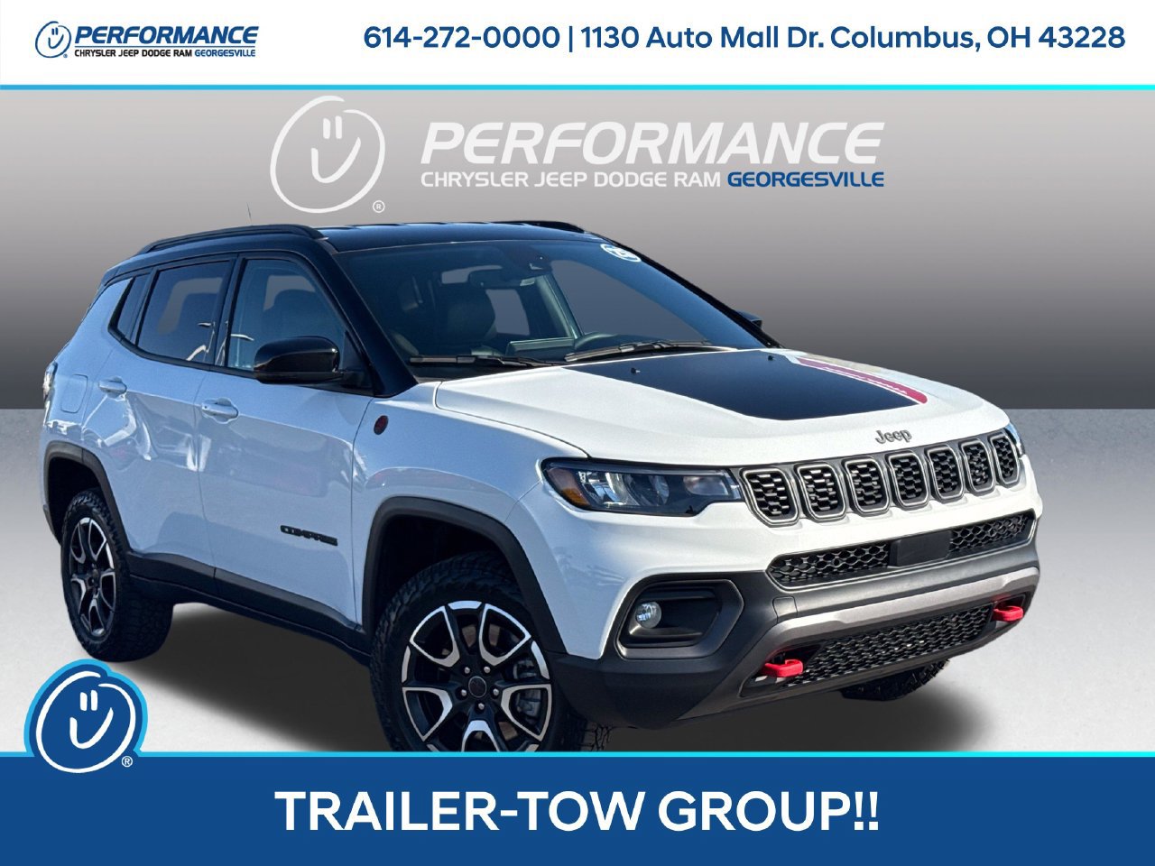 Used 2025 Jeep Compass Trailhawk w/ Trailer Tow Group AWD/4WD image 1