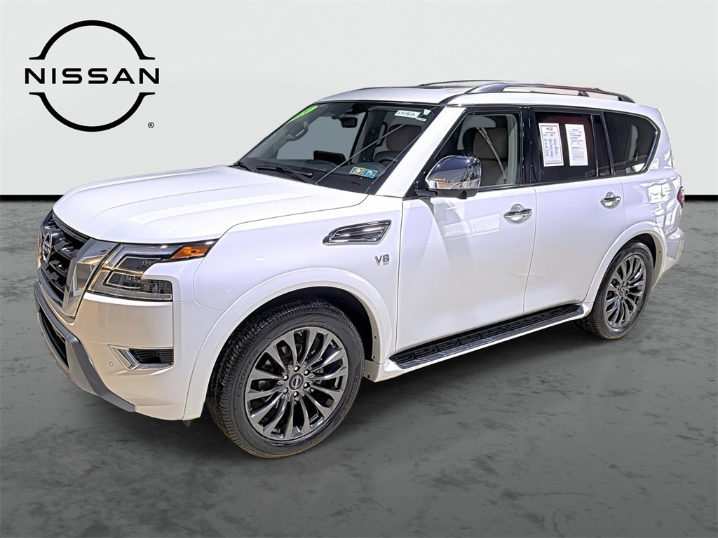 Used 2021 Nissan Armada Platinum w/ Captain's Chairs Package image 1