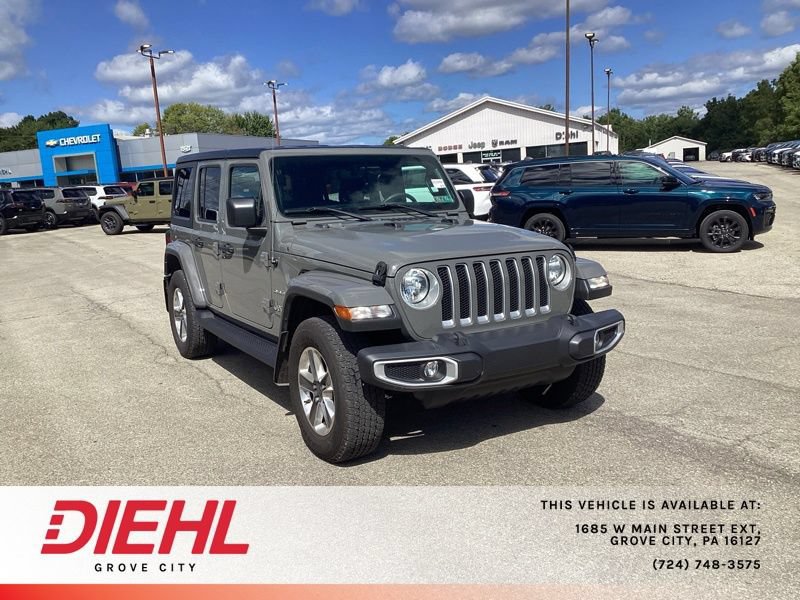 Used 2022 Jeep Wrangler Unlimited Sahara w/ Cold Weather Group AWD/4WD image 1