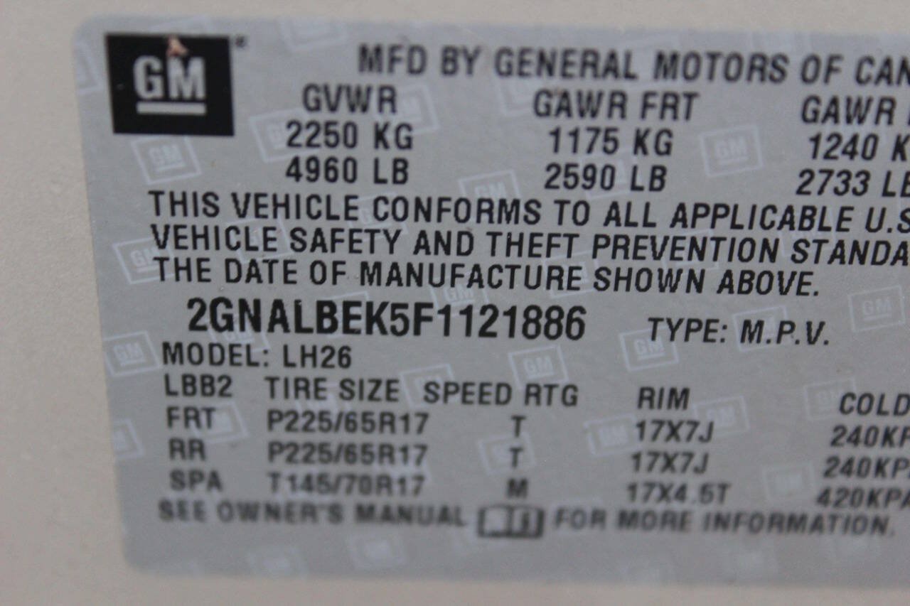 Used 2015 Chevrolet Equinox LT w/ Driver Convenience Package FWD image 9