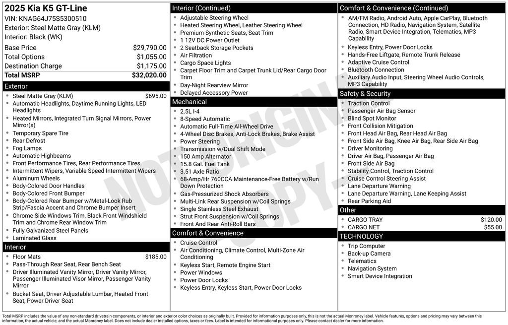 Used 2025 Kia K5 GT-Line image 26