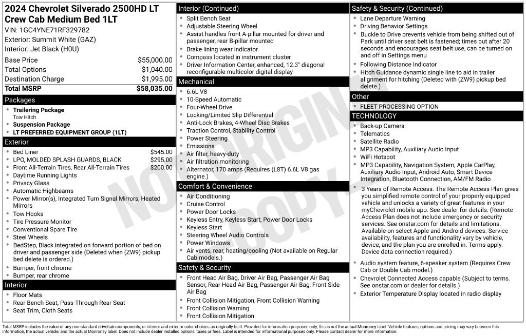 Used 2024 Chevrolet Silverado 2500 LT AWD/4WD image 2