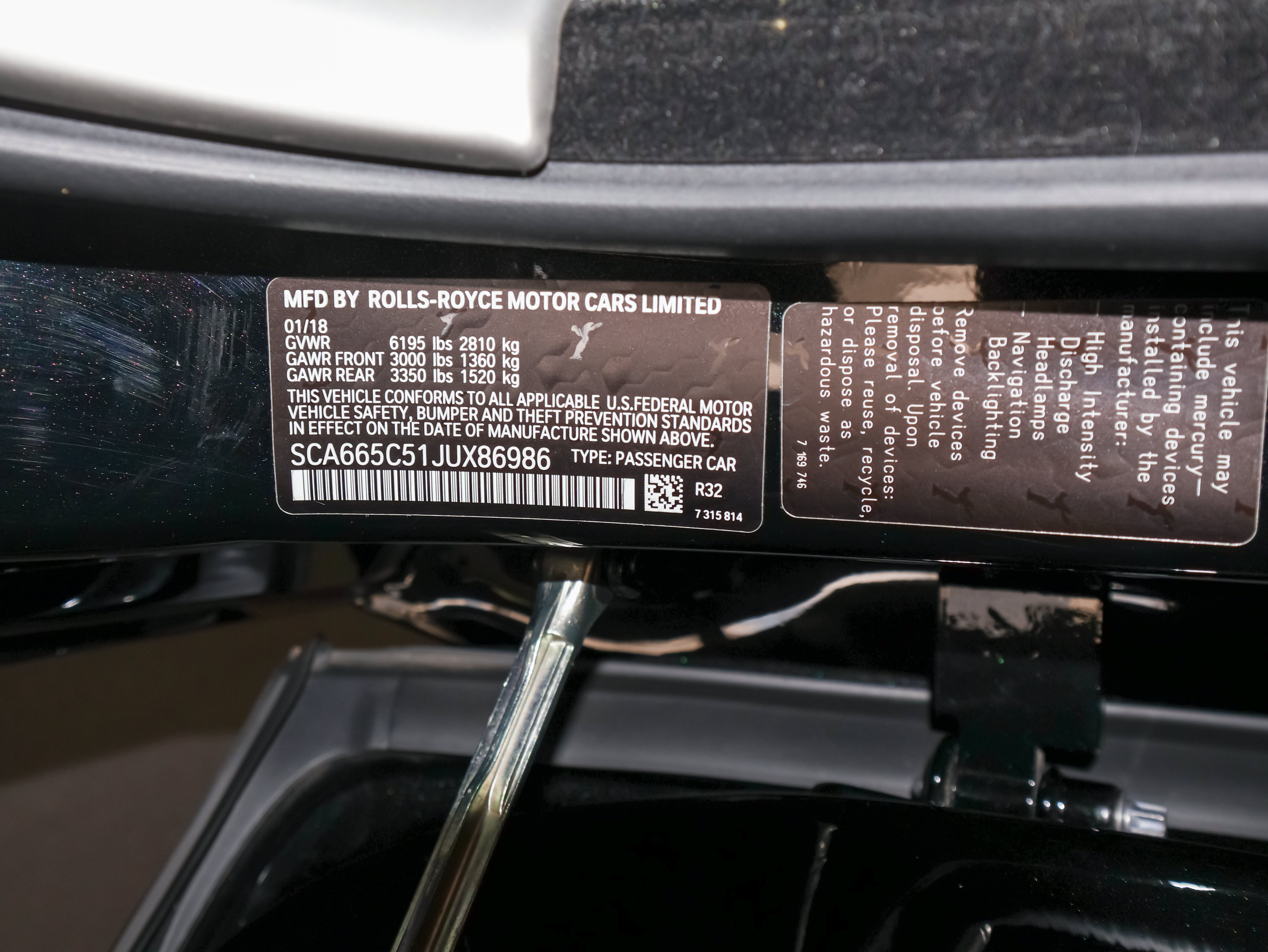Used 2018 Rolls-Royce Wraith RWD image 56