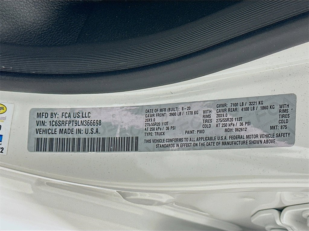 Used 2020 RAM 1500 Limited w/ Body Color Bumper Group image 34