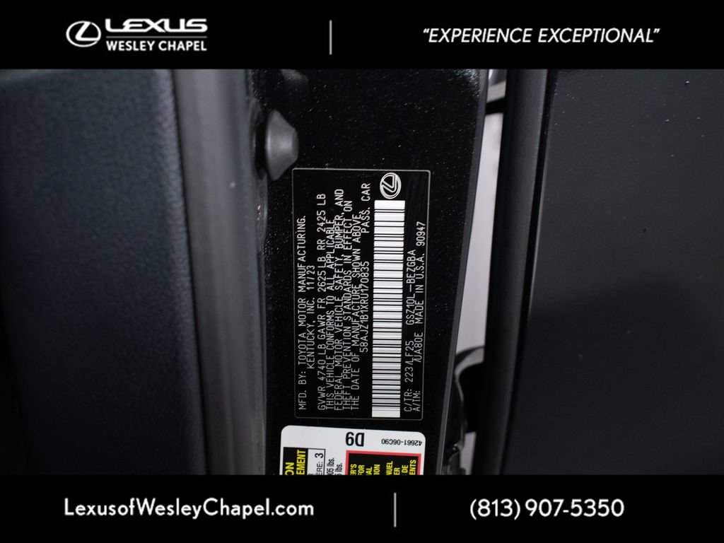 Used 2024 Lexus ES 350 F Sport w/ Accessory Package (Z2) FWD image 35