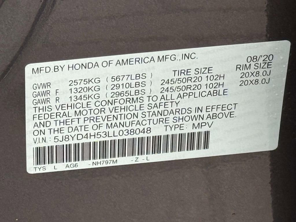 Certified 2020 Acura MDX SH-AWD w/ Technology Package image 31