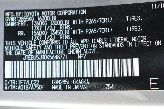 Certified 2019 Toyota 4Runner TRD Off-Road Premium AWD/4WD image 34