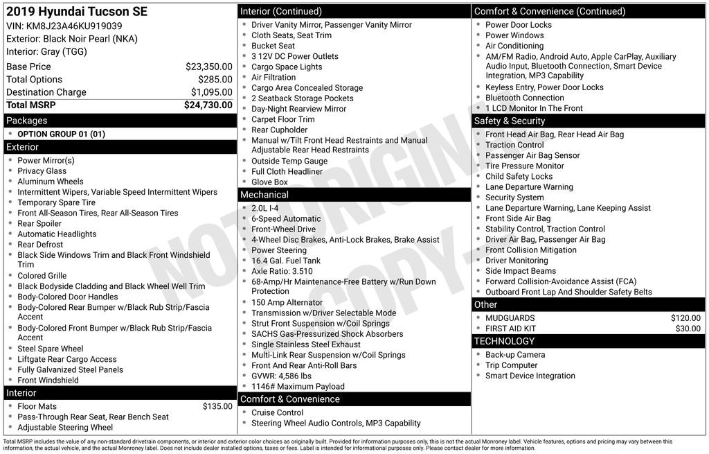 Used 2019 Hyundai Tucson SE FWD image 27