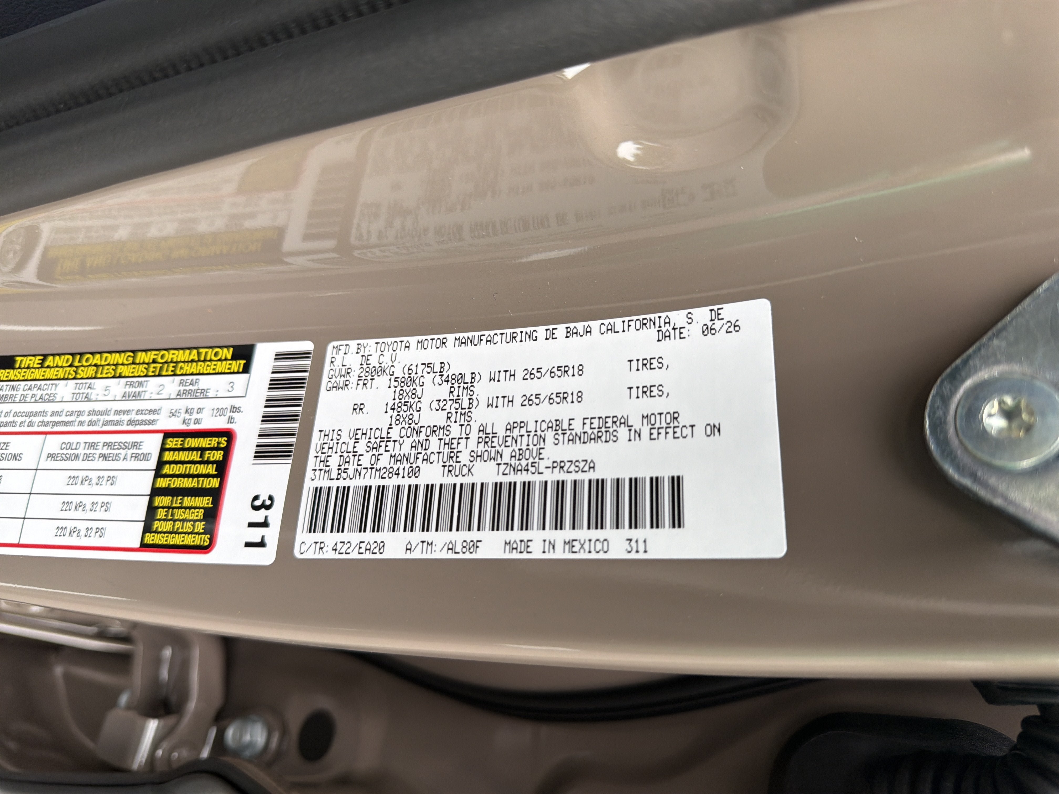 New 2026 Toyota Tacoma TRD Sport AWD/4WD image 14