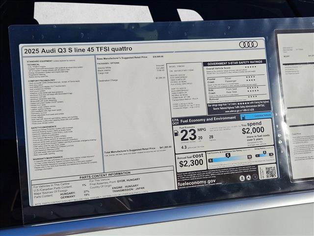 New 2025 Audi Q3 2.0T Premium image 17