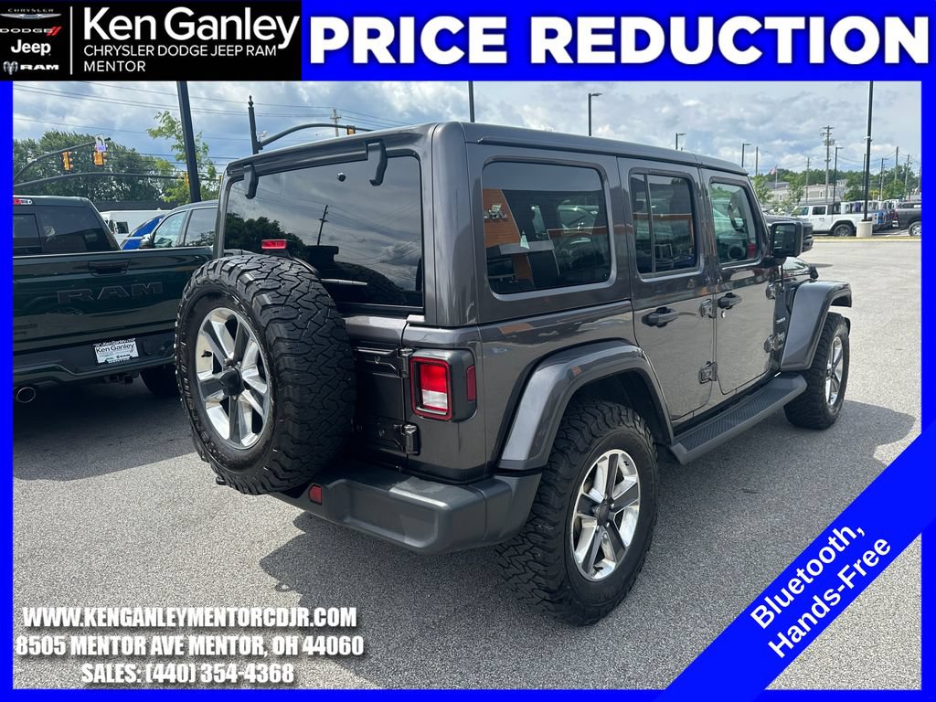 Used 2018 Jeep Wrangler Unlimited Sahara w/ Uconnect 4C Nav & Sound Group AWD/4WD image 9