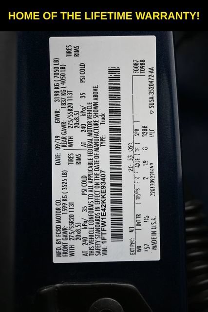 Used 2019 Ford F150 XLT w/ Equipment Group 302A Luxury AWD/4WD image 51