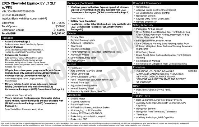 New 2026 Chevrolet Equinox EV LT image 26