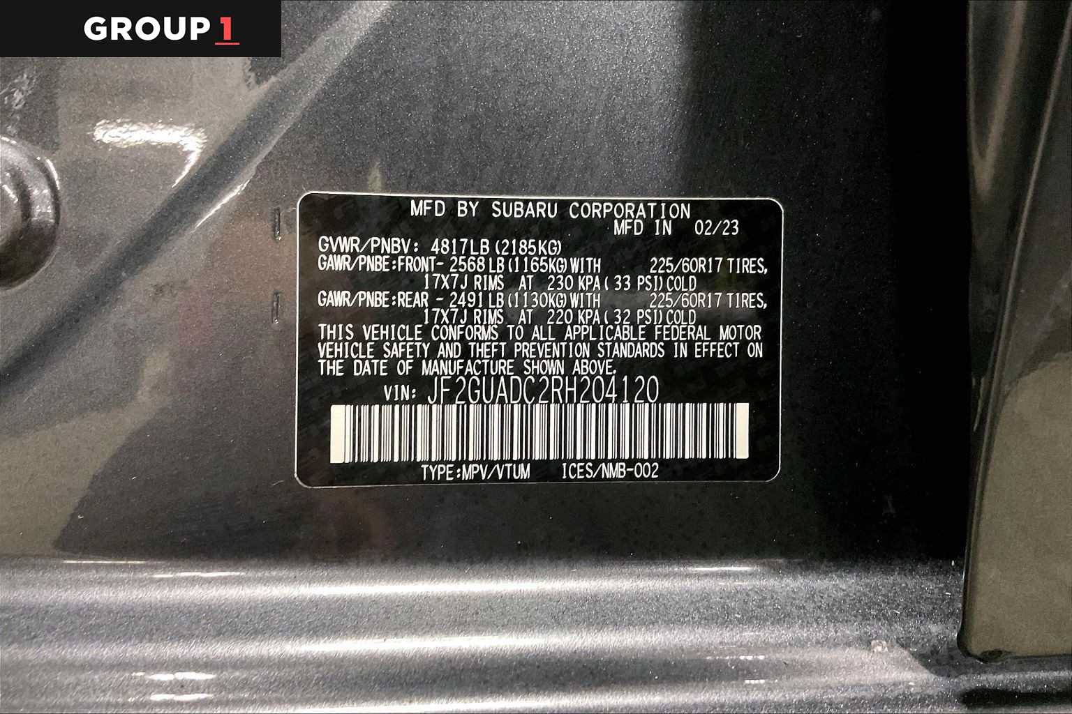 Certified 2024 Subaru Crosstrek 2.0i Premium AWD/4WD image 34