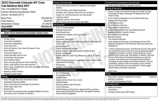 Used 2023 Chevrolet Colorado W/T RWD image 29