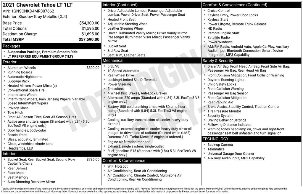 Used 2021 Chevrolet Tahoe LT image 5