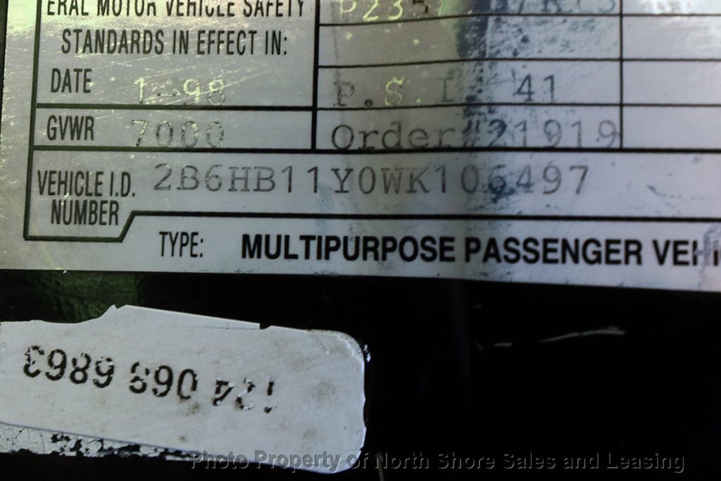 Used 1998 Dodge B1500 image 54