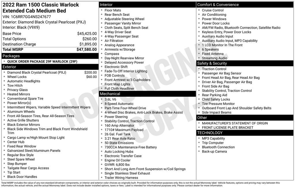 Used 2022 RAM 1500 Classic Warlock image 36