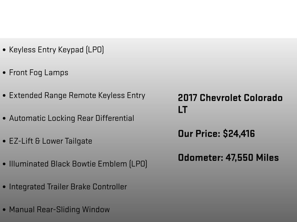 Used 2017 Chevrolet Colorado LT w/ LT Convenience Package image 18