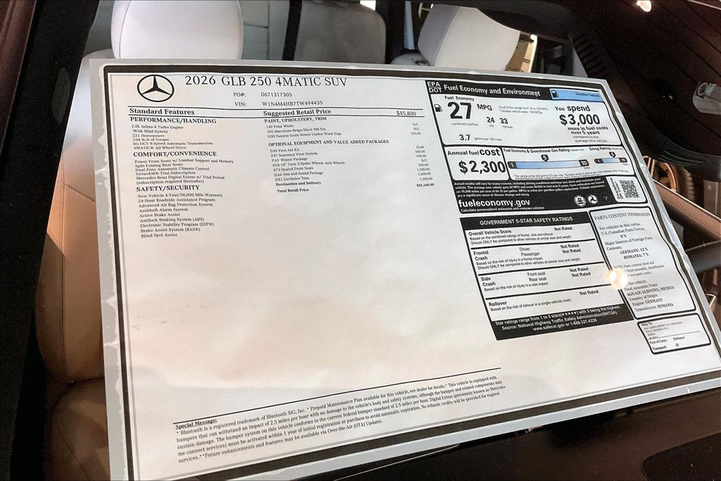 New 2026 Mercedes-Benz GLB 250 4MATIC image 12