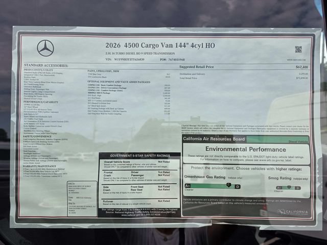 New 2026 Mercedes-Benz Sprinter 4500 image 5