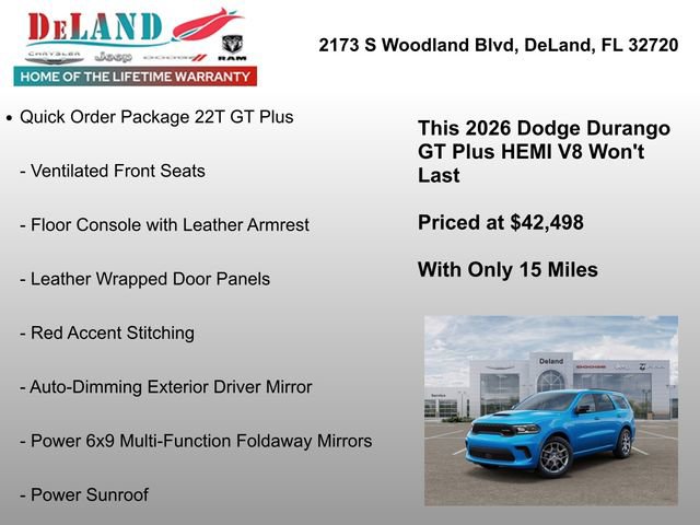 New 2026 Dodge Durango GT image 7