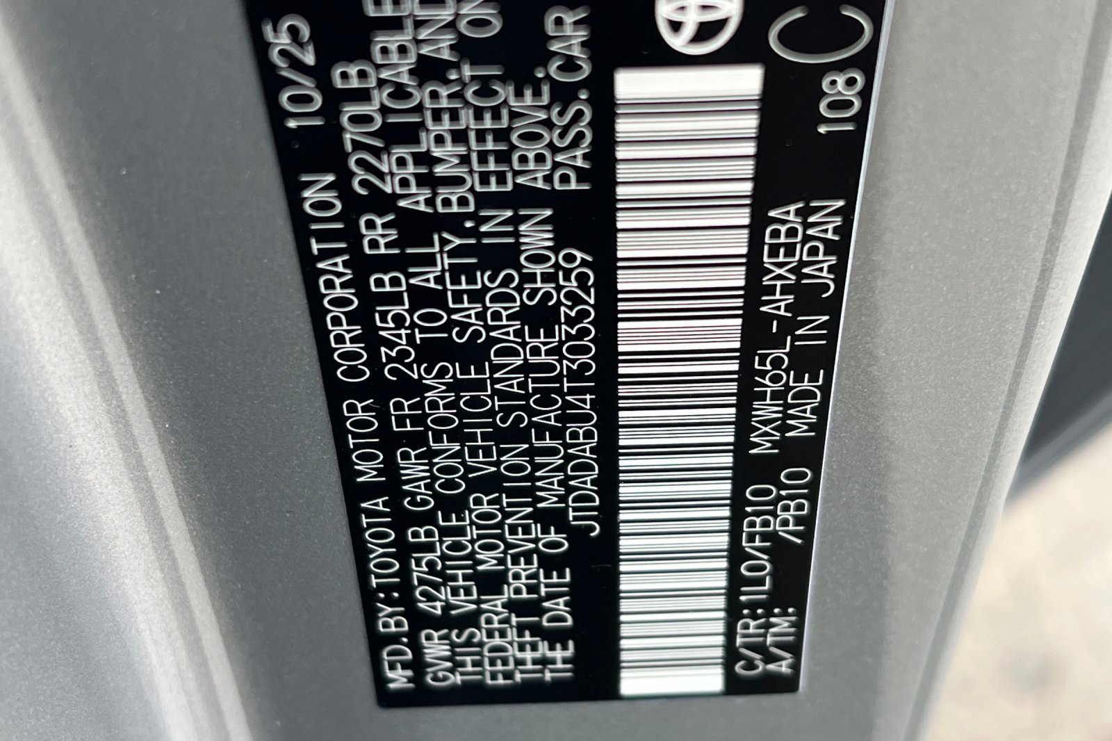 New 2026 Toyota Prius LE image 22