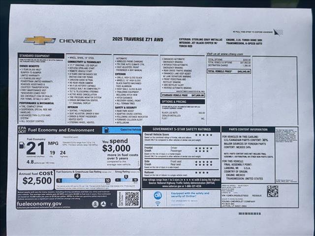 Used 2025 Chevrolet Traverse Z71 AWD/4WD image 28
