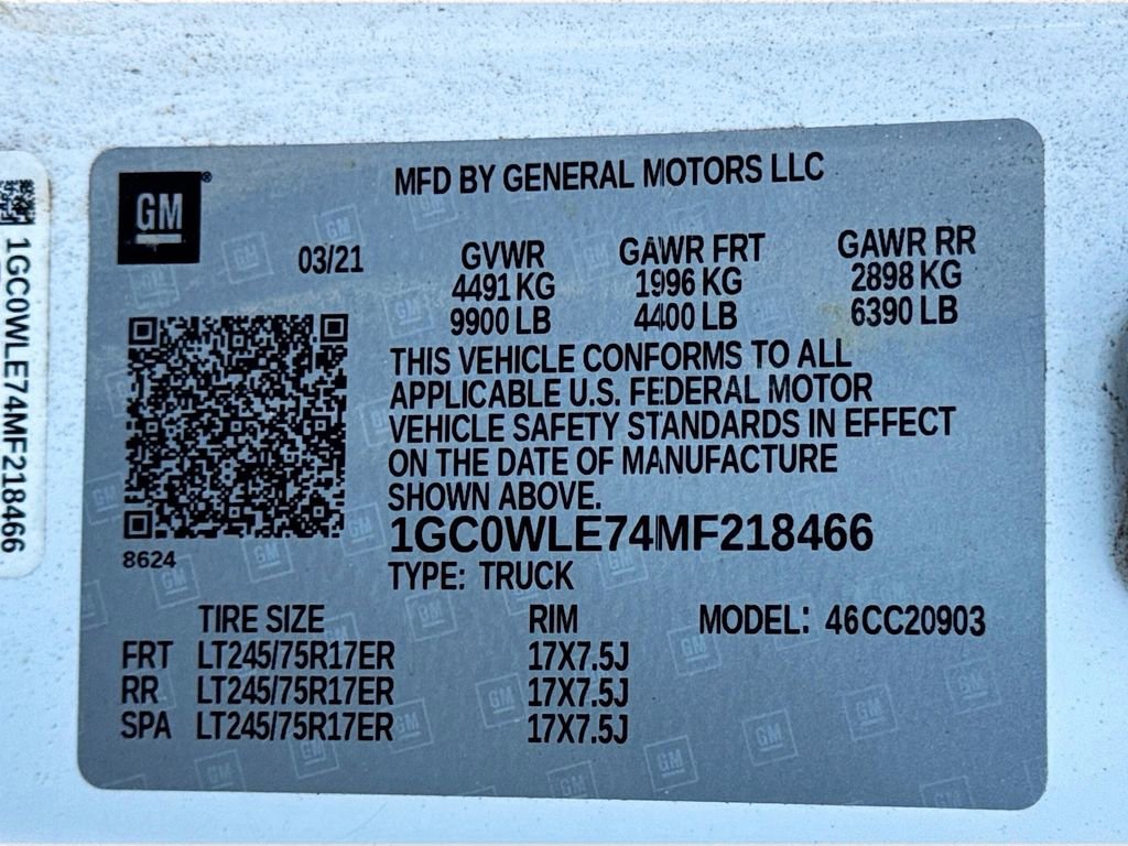 Used 2021 Chevrolet Silverado 2500 W/T w/ WT Fleet Convenience Package image 23