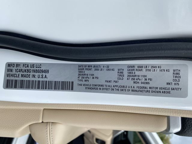 Used 2022 Jeep Grand Cherokee L Limited image 37