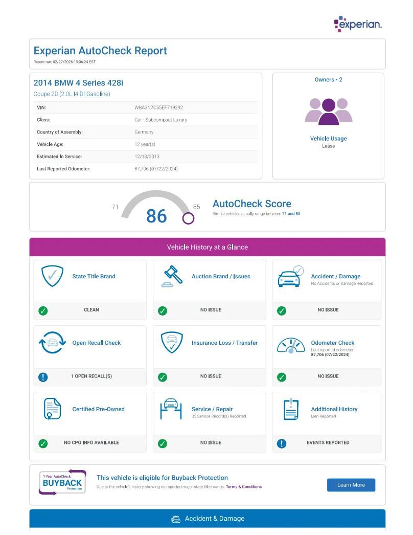 Used 2014 BMW 428i Coupe image 2