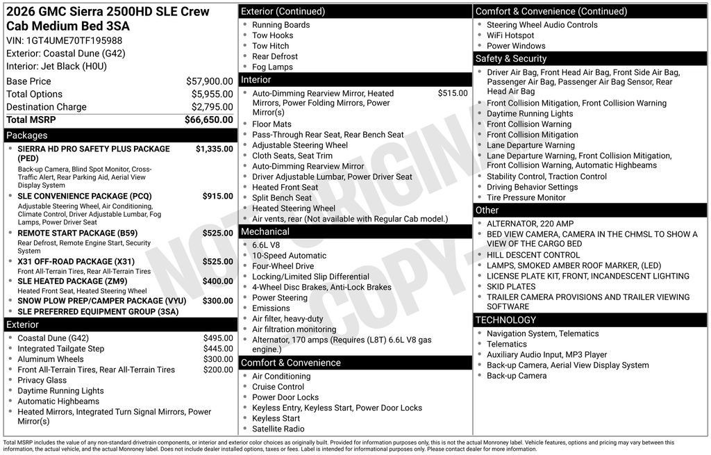 New 2026 GMC Sierra 2500 SLE image 4
