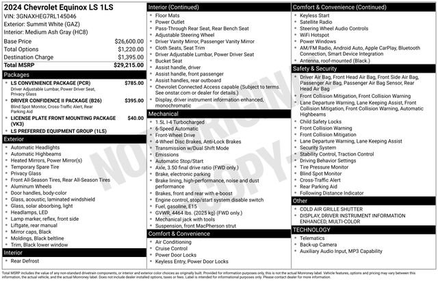 Used 2024 Chevrolet Equinox LS w/ LS Convenience Package image 15
