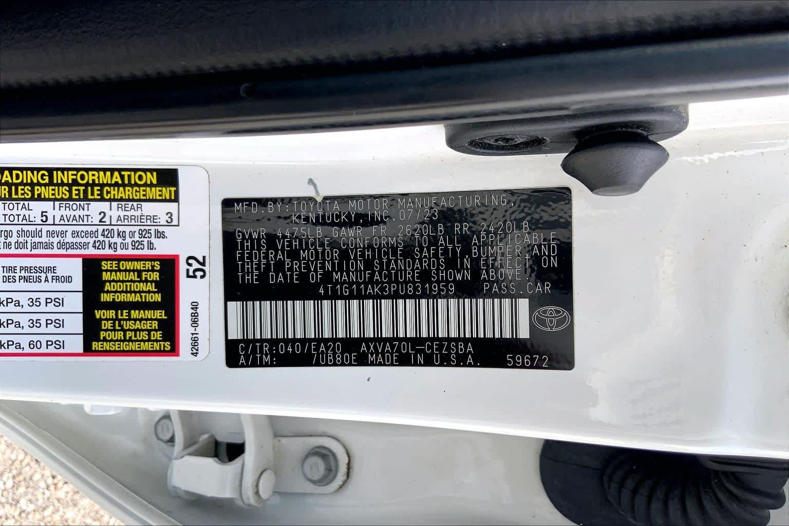 Used 2023 Toyota Camry SE FWD image 36
