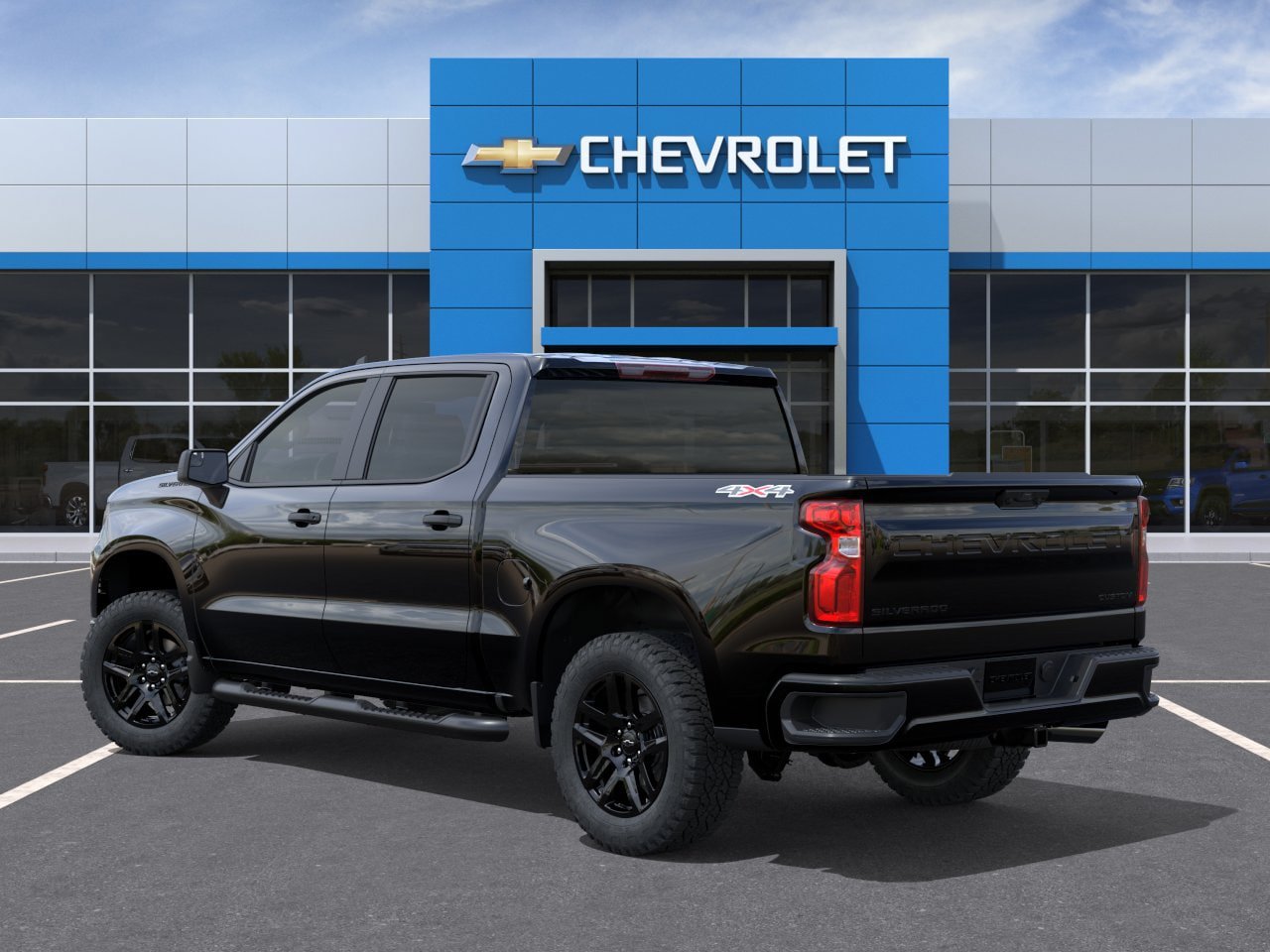 New 2026 Chevrolet Silverado 1500 Custom w/ Turbomax Blackout Package AWD/4WD image 32