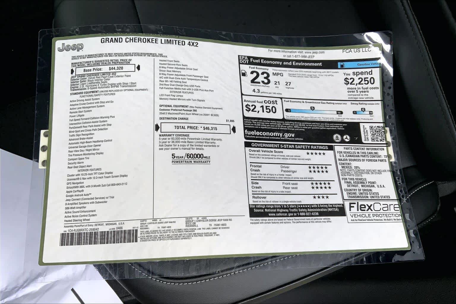 New 2026 Jeep Grand Cherokee Limited RWD image 20