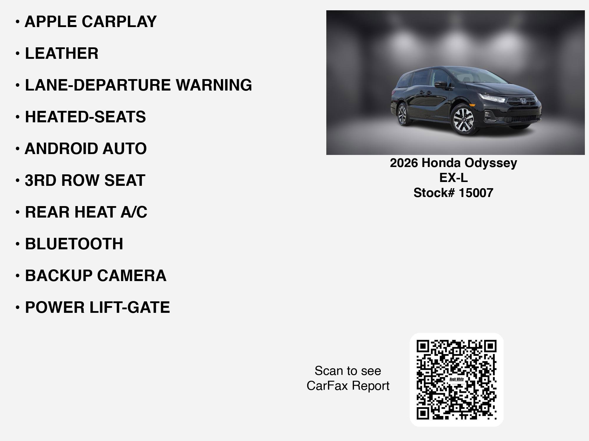 Used 2026 Honda Odyssey EX-L image 7