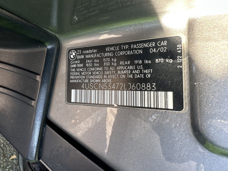 Used 2002 BMW Z3 3.0i image 42