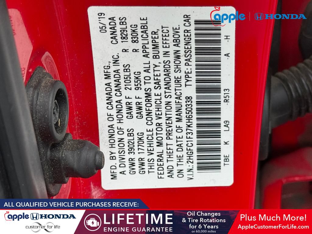 Used 2019 Honda Civic EX image 29