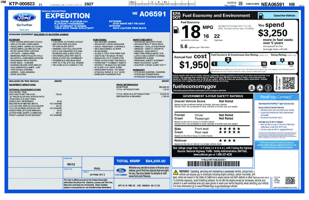Used 2022 Ford Expedition Platinum AWD/4WD image 42