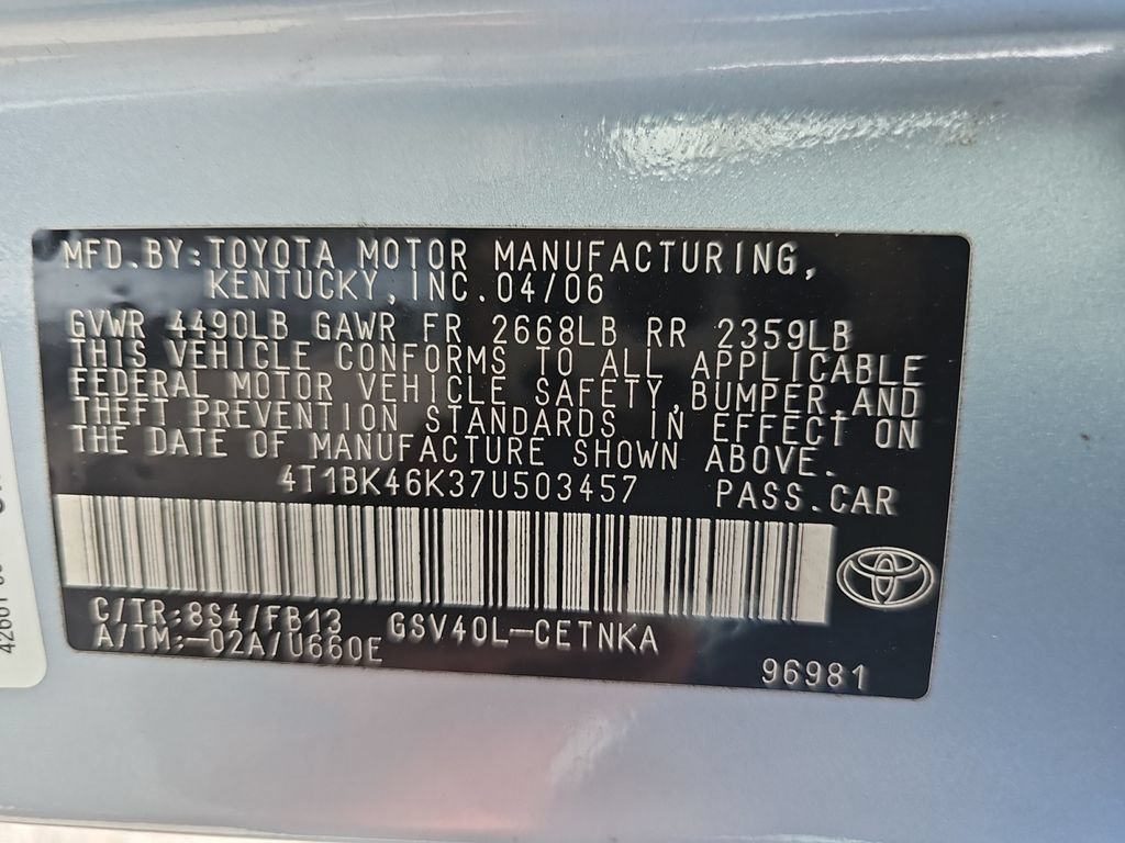 Used 2007 Toyota Camry LE FWD image 31