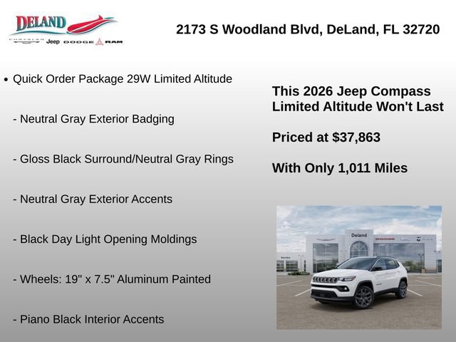 New 2026 Jeep Compass Limited w/ Sun, Sound & Navigation Group AWD/4WD image 9